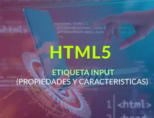 Propiedades y características de la etiqueta input en HTML5